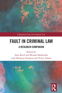 Fault in Criminal Law_cover