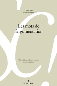 Les mots de l'argumentation_cover