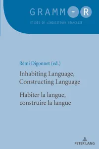 Inhabiting Language, Constructing Language / Habiter la langue, construire la langue_cover