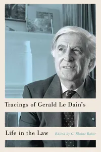 Tracings of Gerald Le Dain's Life in the Law_cover