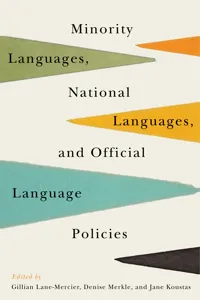 Minority Languages, National Languages, and Official Language Policies_cover