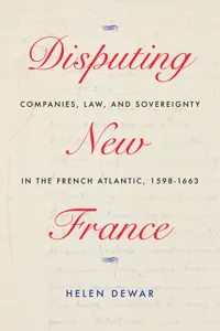 Disputing New France_cover