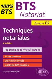 BTS notariat - Techniques notariales - 4e édition_cover