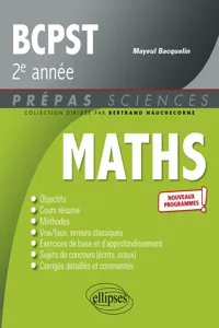 Mathématiques BCPST 2e année - Programme 2022_cover