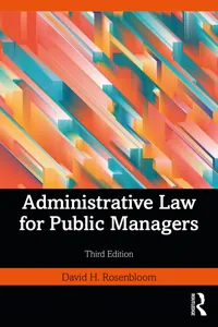 Administrative Law for Public Managers_cover