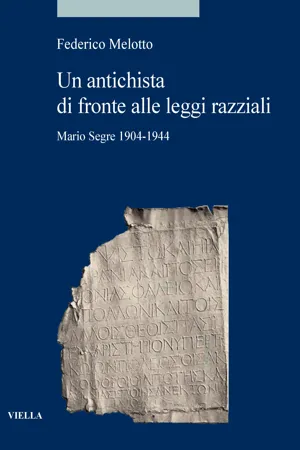 Un antichista di fronte alle leggi razziali