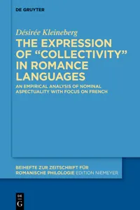 The expression of "collectivity" in Romance languages_cover