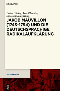 Jakob Mauvillon und die deutschsprachige Radikalaufklärung_cover