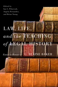 Law, Life, and the Teaching of Legal History_cover