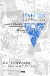 Invertito. Jahrbuch für die Geschichte der Homosexualitäten_cover