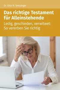 Das richtige Testament für Alleinstehende_cover