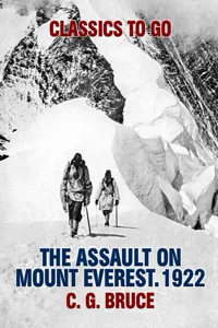 The Assault on Mount Everest. 1922_cover