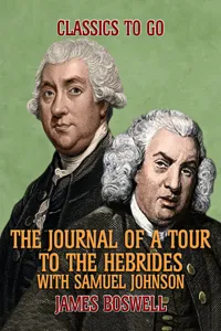 The Journal of a Tour to the Hebrides with Samuel Johnson_cover