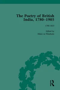 The Poetry of British India, 1780–1905_cover