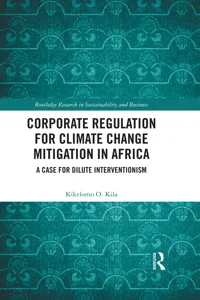 Corporate Regulation for Climate Change Mitigation in Africa_cover