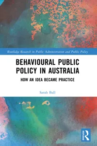 Behavioural Public Policy in Australia_cover