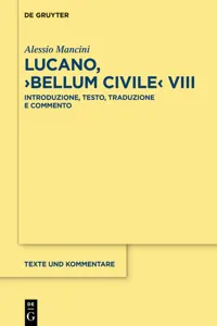 Lucano, ›Bellum Civile‹ VIII_cover
