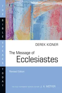 The Message of Ecclesiastes_cover