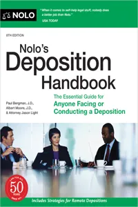 Nolo's Deposition Handbook_cover