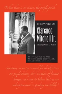 The Papers of Clarence Mitchell Jr., Volume V_cover