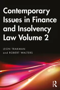 Contemporary Issues in Finance and Insolvency Law Volume 2_cover