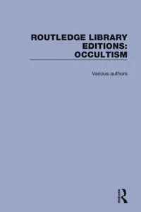 Routledge Library Editions: Occultism_cover