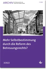 Mehr Selbstbestimmung durch die Reform des Betreuungsrechts?_cover