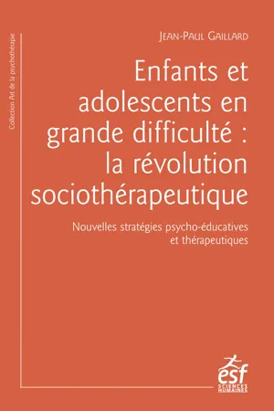 Enfants et adolescents en grande difficulté : la révolution sociothérapeutique