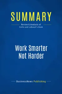 Summary: Work Smarter Not Harder_cover