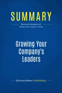 Summary: Growing Your Company's Leaders_cover