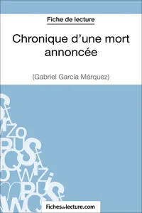 Chronique d'une mort annoncée de Gabriel García Márquez_cover