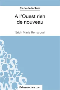 A l'Ouest rien de nouveau d'Erich Maria Remarque_cover