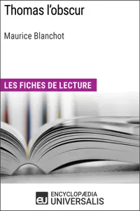 Thomas l'obscur de Maurice Blanchot_cover