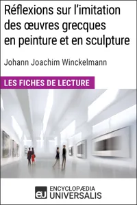 Réflexions sur l'imitation des oeuvres grecques en peinture et en sculpture de Johann Joachim Winckelmann_cover