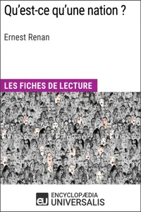 Qu'est-ce qu'une nation ? d'Ernest Renan_cover