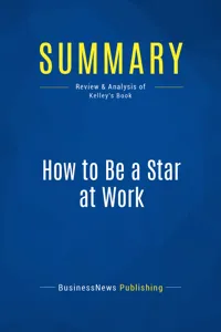 Summary: How to Be a Star at Work_cover