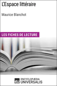 L'Espace littéraire de Maurice Blanchot_cover