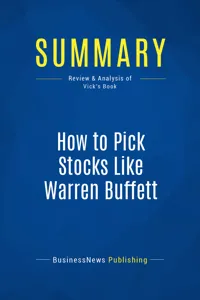 Summary: How to Pick Stocks Like Warren Buffett_cover