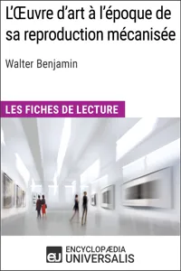 L'Oeuvre d'art à l'époque de sa reproduction mécanisée de Walter Benjamin_cover