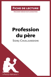 Profession du père de Sorj Chalandon_cover