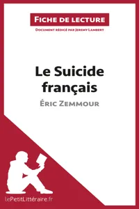 Le Suicide français d'Éric Zemmour_cover