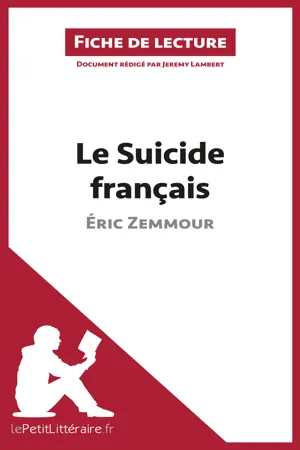 Le Suicide français d'Éric Zemmour (Fiche de lecture)