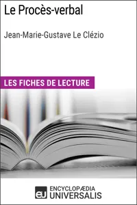 Le Procès-verbal de Jean-Marie-Gustave Le Clézio_cover