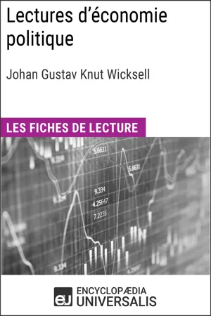 Lectures d'économie politique de Johan Gustav Knut Wicksell