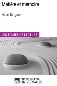 Matière et mémoire d'Henri Bergson_cover