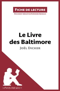 Le Livre des Baltimore de Joël Dicker_cover