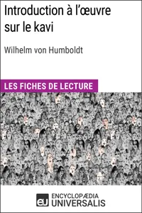 Introduction à l'œuvre sur le kavi de Wilhelm von Humboldt_cover