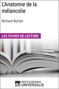 L'Anatomie de la mélancolie de Richard Burton_cover