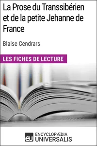 La Prose du Transsibérien et de la petite Jehanne de France de Blaise Cendrars_cover