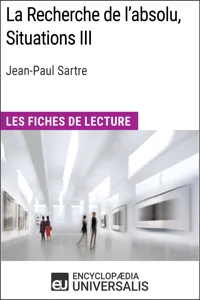 La Recherche de l'absolu, Situations III de Jean-Paul Sartre_cover